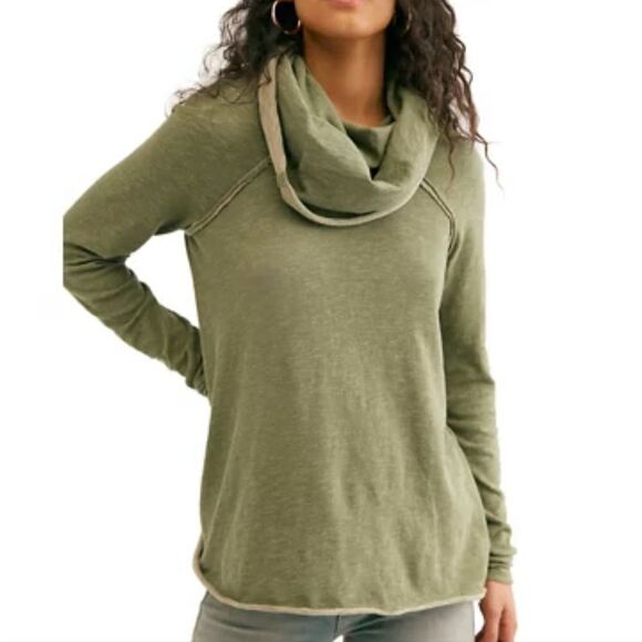 Free People Beach Cocoon Cowl Pullover Size Small - Picture 1 of 7